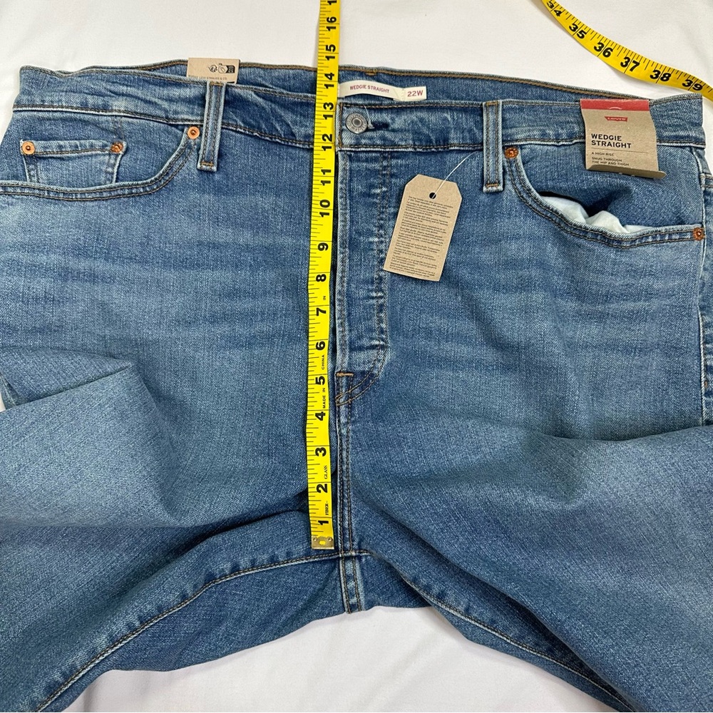 NWT Levi's Women's Wedgie Straight High Rise Ankle Jeans Size 22W - Picture 9 of 11